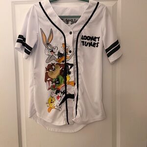 Warner Bros. Looney Tunes White Jersey with Black Accents